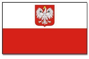 Flaggenking Polen mit Adler Flagge/Fahne, weiß, 150 x 90 cm, 16887