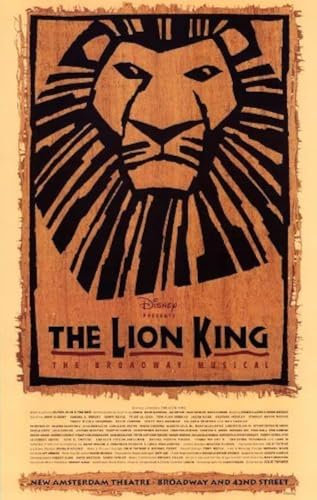 The Lion King The Broadway Musikposter Broadway Theater Play 28 x 43 cm Masterposter Druck 28 x 43 cm