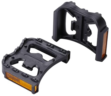 BBB BPD-90 FeetRest SPD Adaptateurs pour pédales de vélo, Schwarz