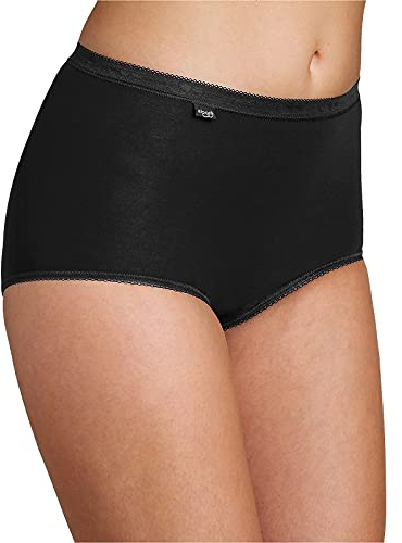 Sloggi Femme Basic+ 3p sloggi Basic Maxi Lot de 3 Culotte taille basse femme Tr s confortable Coton doux et respi, Noir, 52