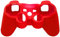 OSTENT Housse de Protection en Gel de Silicone Souple pour Manette Sony Playstation PS2 PS3 - Couleur Rouge