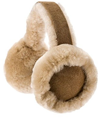 Sheepskin Ear Muffs Luxurious Soft with Secure Wide Head Band (Chestnut)