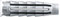 Spit - Cheville nylon pro6 6x30 sans vis gris
