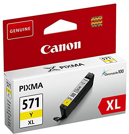 Canon Originaltinte CLI-571XL Y, Größe XL, Gelb, Recyclebare Verpackung