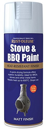 Rust-Oleum AE0020002E8 400ml Stove & BBQ Paint Silver