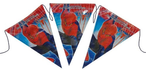 alles-meine.de GmbH 3,3 m Girlande Spyderman Kindergarten Kindergeburtstag Party Deko Wimpelkette Spider Man Spinne