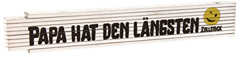 Zollstock Logo - Papa hat den längsten Zollstock - mit Smiley-Design Geschenk Vater-Tag Geburtstag