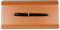 DELMON VARONE - Federschale aus Cambridge Top Grain Leder braun - Echtleder Stiftablage für Kugelschreiber und Füller - Elegante Stifteschale mit schwerer Metalleinlage für Schreibtisch und Büro