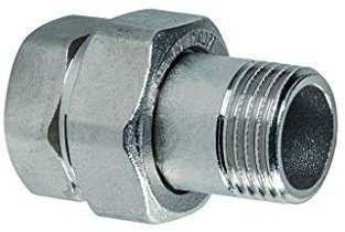 Raccordo 3 Pezzi Dritto Maschio/femmina 1/2 Ottone Cromato Icma