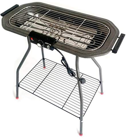 Vaevan Electric Grill Portable Stainless Steel Multi-Function Smoker Barbecue Electric Grill Grill Foldable Charcoal BBQ Grill Set Outdoor Cooking Fit Camping Travel Hiking Barbecue Party