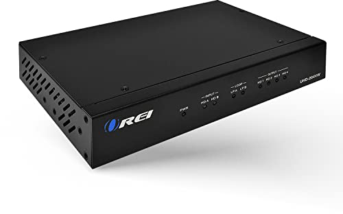 OREI 4K 2x2 Video Wall Controller Seamless HDMI Prozessor bis UltraHD Professional 60Hz 4:4:4 8-Bit - HDMI 2.0, HDCP 2.2, 18 Gbps, UltaHD 2x1, 1x2, 1x3, 1x4 - Loop Out - PC Control