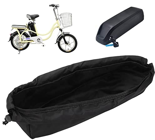 Alomejor Ebike Battery Cover Tasche, wasserdichte Staubdichte Anti-Schlamm-Batterieschutzhülle für Outdoor-Radfahren
