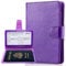 Teskyer Violett Reisepasshülle, Passport Cover aus PU-Leder, Passport Hülle mit RFID-Blocker, Reisepass Hülle, Passport Holder Etui für Deine Reisedokumente
