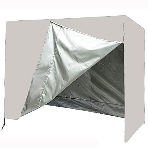 Hollywoodschaukel Abdeckung, Wasserdichte Regenfeste SchutzhüLle Hollywoodschaukel SPXMQSS, Staubdichte Abdeckplane Hollywoodschaukel Mit Kordelzug FüR Terrassenschaukel Freien Beige,220*125*170cm