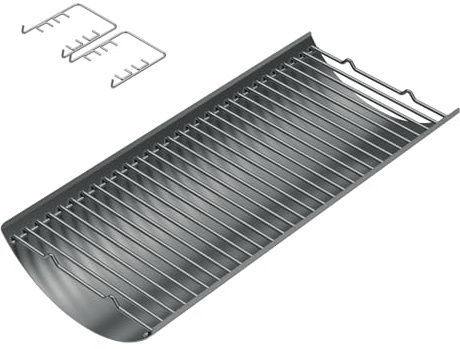 Aschebehälter aus Aluminium-Stahl, 68,6 cm, Ersatzteile für Chargriller Charcoal 1224, 1324, 2121, 2222, 2727, 2828, 2929, Grillzubehör, Aschenbecher mit 2 Feuerrostaufhängern für Charbroil 17302056