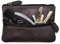 Benthill Schlüsseletui Leder | Schlüsseltasche Echt Leder | Kleines Schlüsselmäppchen für Damen & Herren inkl. Geschenkbox, Farbe:Grau