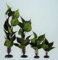 Finest-Filters Red Green Silk Aquarium Fish Tank Plant Decoration Ornament Large Aquarium Plants (30cm Green Red Silk)