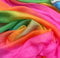 YYCRAFT Chiffon-Organza-Stoff, Meterware, 150 cm breit (Regenbogenfarben, 4,5 m)