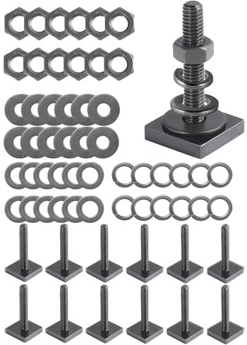 Vis à fente en T pour barres de toit Thule, Yakima, plate-forme, panier de fret, acier inoxydable, adaptateur de boulon carré en T pour sécuriser les supports de vélo/ski/kayak, panneau solaire,