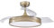 FABRILAMP AKUNADECOR Ventilador Dc Modelo Micenas L Dorado Con Led 72 W
