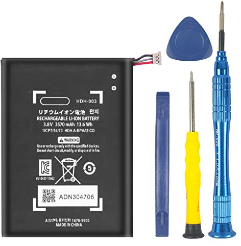 YISHDA 3570mAh Battery for Nintendo Switch Lite HDH-003 HDH-001 Game Console, Li-ion Internal New Upgrade 0 Cycle High Capacity Replacement Battery with Repair Tool Kit…