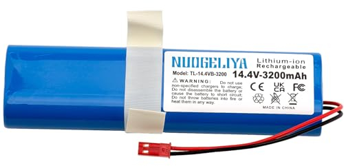 Batteria di ricambio per Medion MD 18500, 18501, 18600, aspirapolvere Home Cleaner, 14,4 V, 3200 mAh, agli ioni di litio