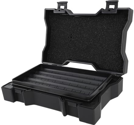 Zigarren-Humidor-Box, Aufbewahrungsbehälter, Reise-Zigarren-Humidor mit Luftbefeuchter, Fasst 10 Zigarren, 2 Schlösser und Innendichtung, Wasserdichter, Doppellagiger,