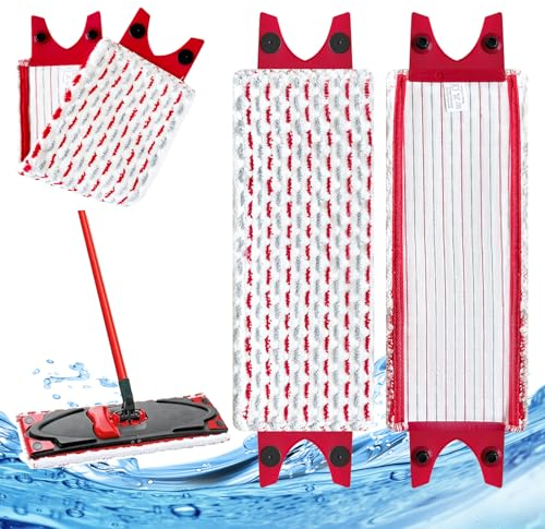 3 Stück für Vileda Ultramax Ersatzbezug, Bodenwischer Wischmopp Ersatzbezug Mikrofaser, Sensitive Wischbezug für Vileda UltraMax, UltraMax Plus and Easy Wring UltraMax Mops, Waschmaschinen Geeignet