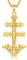 CELESTIA Kreuz Kette Damen Kreuzkette Silber 925 Gold Halskette Herren Kreuz Anhänger mit Kreuz Caravaca Jesus Kreuz Kette Goldkette mit Kreuz Christliche Geschenke