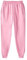 Generisch Pantaloni da jogging da uomo, morbidi al tatto, da allenamento, da uomo, lunghi, con elastico in vita e tasche laterali, da jogging, a tinta unita, Colore: rosa., M