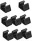 Levemolo 8St Möbelclips aus Rattan Sofa-Sektionsverbinder Verbinder für Gartenmöbel Rattan-Sofa Gartenmöbelverbinder gartenmöbel verbinder Sofa-Clips Befestigungen für Korbsessel pp Black