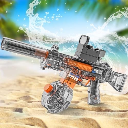 2025 New Electric Water Gun Age 3+, Automatic Linkage Water Gun, Ultra-Long Range, Large-Capacity Automatic Water Absorption, Ultra-Long Standby, Suitable For Summer Pool Parties And Beach Use.