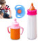 Generisch Puppenflaschen-Set, 3 Stück Milch-Stillflasche, magische Babyflasche, Multifunktionales Rollenspiel-Fütterungsspielzeug-Set mit verschwindenden Milch- und Saftflaschen für Kinder ab 3 Jahren