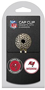 Team Golf Herren,Unisex-Erwachsene, Damen NFL 2 Markierungskappen Tampa Bay Buccaneers Cap Clip mit 2 Golfballmarkern, Verschiedene Teamfarben, Einheitsgröße