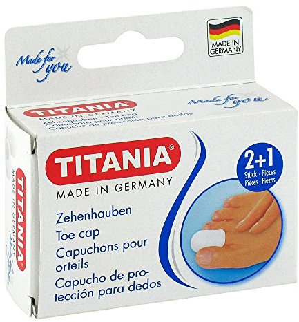 TITANIA Zehenhauben, 2 Kleine Plus 1 Große, Box mit Euroloch, 1er Pack (1 x 10 g)