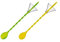Tescoma Mydrink – Distintivos para diferenciar 308842 Gin Tonic Cuchara, 2 Unidades, Color Verde/Amarillo