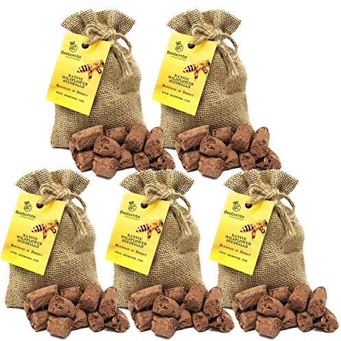 5 Packs of Native Wildflower seedballs, Handmade in Dorset. Bring The Bees Back.