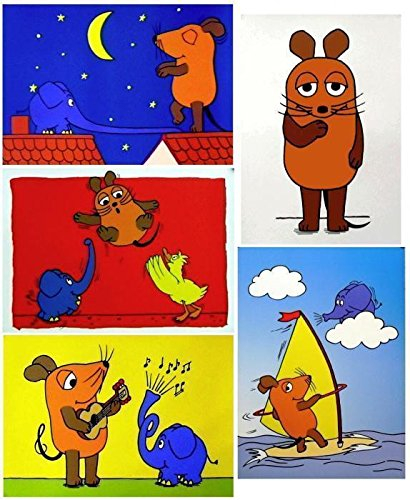 Poster+ Die Sendung mit der Maus Set, 5 Verschiedene Plakate!