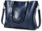 DEERWORD Damen Schultertasche Taschen Frauen Elegant Tasche Italien Vintage PU-Leder 5399 1-teilig set Blau