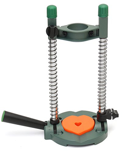 TuToy Adjustable Pocket Hole Drill Jig Guide Cordless Drill Holder Drill Bracket Woodworking Tool