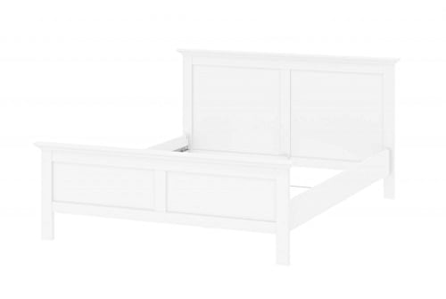 Froschkönig24 Paris Bett 160 x 200 Bettgestell Doppelbett Ehebett cm Weiß