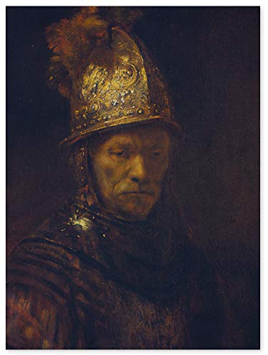 JUNIWORDS Poster, Rembrandt Harmenszoon van Rijn, Der Mann mit dem Goldhelm, 60 x 80 cm