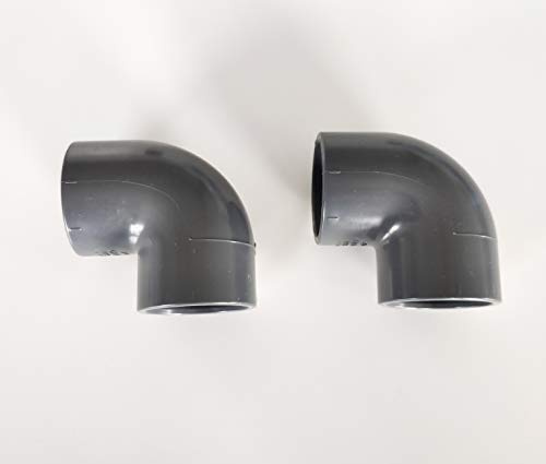 Lot de 2X Coudes 90° 40mm 4cm PVC Pression PN16 / Piscine et arrosage 40mm F/F