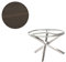 Sonnenpartner Gartentisch Base-Spectra rund Ø 134 cm Edelstahl Tischsystem Tischplatte Compact HPL Vintageoptik 80050567
