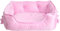 DHGTEP Hundebett für Hunde und Katzen Prinzessin Haustier Bett Weiches Fleece Katze Haus Warm Winter Kleine Welpen Bett für Chihuahua (Color : Pink, Size : S)