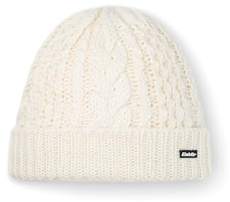 Eisbär Mütze Damen Afratos - Merino Wollmütze für Frauen mit Fleece schützt vor Kälte und Wind - Strickmütze mit Umschlag Beanie mit Zopfmuster Bequeme Haube für Immer