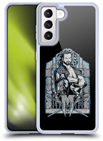 Head Case Designs Offizielle WWE Drew McIntyre Poster Kunst D. McIntyre Grafiken Gelhülle [Militärischer Schutzgrad] Kompatibel Mit Samsung Galaxy S21 5G Und Kompatibel Mit MagSafe
