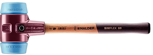 Simplex Schonhammer, TPE-soft; mit Tempergussgehäuse und hochwertigem Holzstiel | D=80 mm | 3001.080