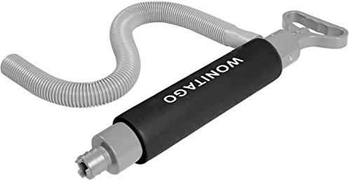 LINGVUM Manual Bilge Pump for Kayak, Canoe and Boat, 17 Portable Siphon Hand Water Pump for Kayaks with Reversible Hose, Black