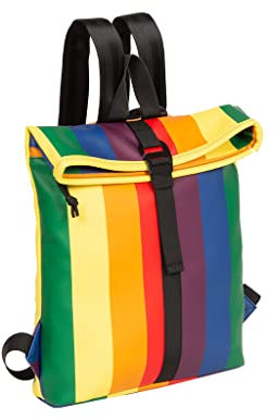 New Rebels ® Rainbow Rolltop Rucksack Mini 27X8X33Cm - Rainbow